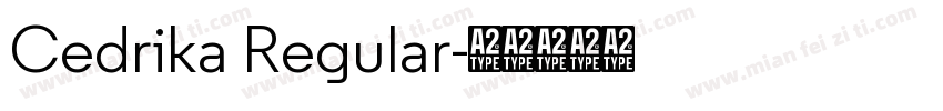 Cedrika Regular字体转换